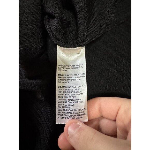 Chico's Ribbed Duster Cardigan Pockets Button Front Long Sleeve Women 2 Size L - Picture 9 of 11